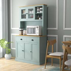 Homcom 196393149263 71 Inch Freestanding Pantry Kitchen Buffet With Hutch