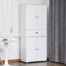 Homcom 842525149778 71 Inch Freestanding Kitchen Pantry Storage Cupboard White Homcom 842525149778 71 Inch Freestanding Kitchen Pantry Storage Cupboard White
