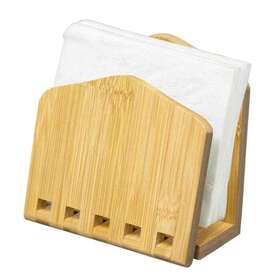 Home Basics 194220821573 Bamboo Expandable Napkin Holder Natural Tan