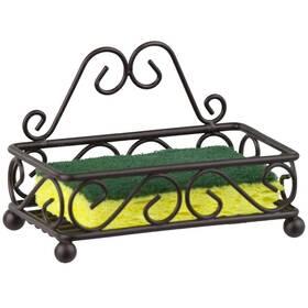 Sd44095 Home Basics Sponge Holder For Sink Bronze Scroll Design Kitchen