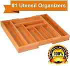Home-it Bamboo Expandable Utility Drawer Organizer Kitchen Flatware Cutlery Holder 791963415207