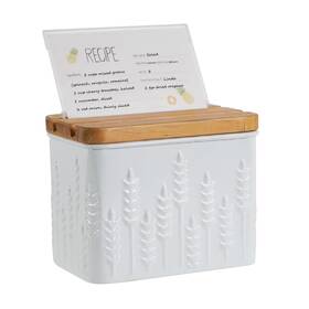 Home Palette 785249785405 Recipe Box With Cards And Dividers Set 4x6 Holder For Kitchen Counter