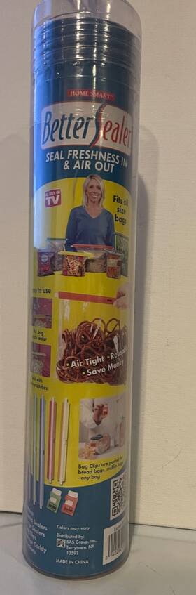 Home Smart 040282249049 Better Sealer 5 Bag Sealers And 2 Clips As Seen On Tv - New
