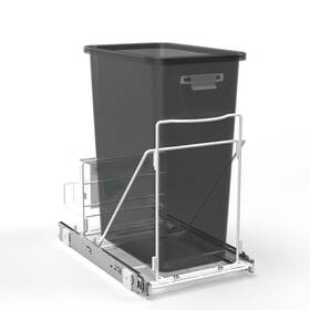 Vk40239u Home Zone Living Pull Out Under Sink Trash Can Frame For Kitchen Cabinet Adj