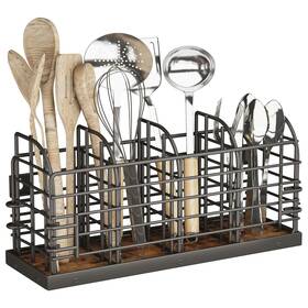 Kja1064 Homeiju Large Utensil Holder For Kitchen Counter Wall Mounted Cooking