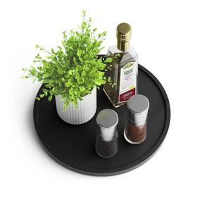 Dc-hs-10in Homerays Lazy Susan Organizer 10 Inch Non-skid Bamboo For Kitchen