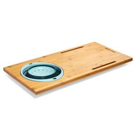 Homevative 850021391157 Over The Sink Bamboo Cutting Board With Collapsible/removable Stra