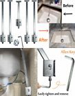 Homydom Complete Sink Repair Kit System Never Fall Undermount Silver