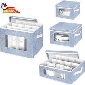 Homyfort 744759431080 China Storage Containers Hard Shell Wine Glass And Mug Box With Divider