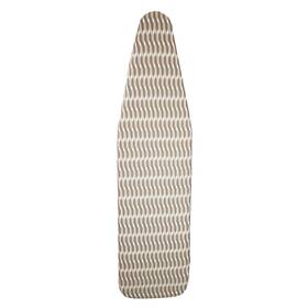 1915078 Homz Premium Standard Width Ironing Board Cover And Pad Taupe/brown/