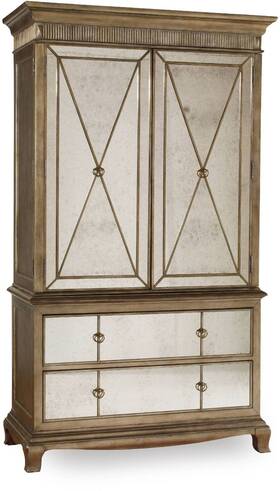3016-90013 Hooker Furniture 52 Inch W Armoire From The Sanctuary - Gold 3016-90013 Hooker Furniture 52 Inch W Armoire From The Sanctuary - Gold