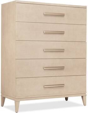 Hooker Furniture 6133-90010-80 6133-90010 Westwood 42 Inch W 5 Drawer Veneer Accent - Polished