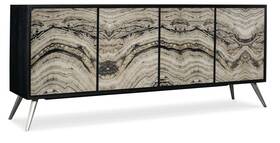 628-85647-98 Hooker Furniture Melange 86 Inch W Accent Cabinet - Black