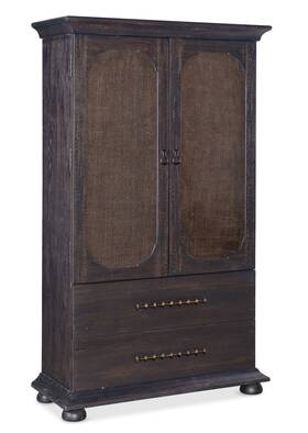 6700-90213-98 Hooker Furniture Big Sky 49 Inch W 4 Drawer Armoire - Charred Timber