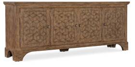 7050-55498-85 Hooker Furniture 7050-55498 Americana 84 Inch W Oak Accent Cabinet - Honey / Antique