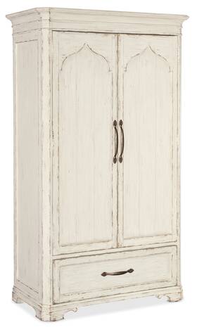 7050-90013-02 Hooker Furniture 7050-90013 Americana 48 Inch W 4 Drawer Oak Armoire - Daisy / Honey