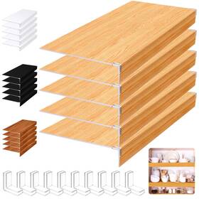 Wl-hoolerry-3017 Hoolerry 5 Pcs Wire Shelf Covers Foamed Pvc Rack For Removable Closet Not