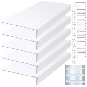 Wl-hoolerry-3287 Hoolerry 5 Pcs 30 X 16 Inch Foamed Pvc Wire Rack Covers For Removable Closet Decoratio