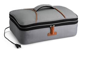 16801466-gy Hotlogic Food Warming Tote Casserole Carrier Plus 120v Gray