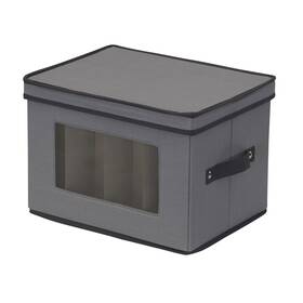 Household Essentials 040071119560 Champagne Flute Storage Box 12 Sturdy Compartments Windowed Front Panel 2 Rivete