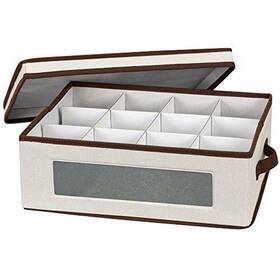 Household Essentials 705353259180 538 Vision China Storage Box For Tea Cups And Mugs With Lid