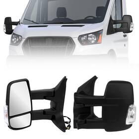 Hpevacp00733-l Hpeva Sy 15-25 Long Arm Left Driver Side Mirror Compatible With Ford Transit 150 250 3