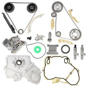 Tc-1080-s-jl Htostar Racing Engine Timing Chain Kit Water Oil Pump Vct Actuator Guide Rail Sprocket Compa