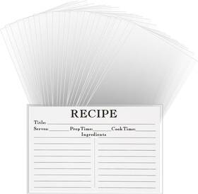Tcd-56 Hvswly 100pcs Recipe Card Protectors 4x6 Waterproof Clear Covers Plastic Sl Tcd-56 Hvswly 100pcs Recipe Card Protectors 4x6 Waterproof Clear Covers Plastic Sl