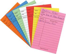 61437 Hygloss Products Library Checkout Cards 3 X 5 Inches Assorted Colors 61437 Hygloss Products Library Checkout Cards 3 X 5 Inches Assorted Colors