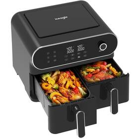 Af11001f-ul Iceagle Dual Air Fryer 11 Quart - 6-in1 Airfryer With 2 Frying Baskets Preci