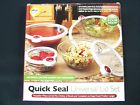Ideas In Motion Quick Seal Universal Lid Set 4 Pcs Reusable Fits A Variety Of Bowls Containers 754814022184