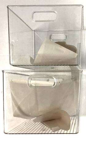 2-piecew Idesign 07029co Linus Deep Storage Bins