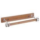 Idesign Interdesign Formbu Bamboo Wall Mount Paper Towel Holder Brushed Stainless 081492373704