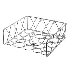 Ih Casa Decor 622892025543 Flat Weighted Napkin Holder Looper Silver