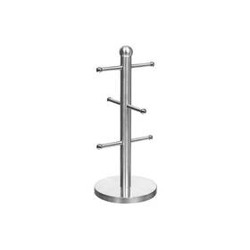Ih Casa Decor 626711022768 Stainless Steel Round Mug Stand Silver