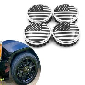 Icylgg001-1108 Ijuicy 4 Pcs Car Wheel Center Hub Cover American Flag Caps For Rims