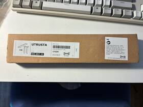 002.807.55 Ikea Brand New Utrusta White Fixture For Mounting Door On Drawer