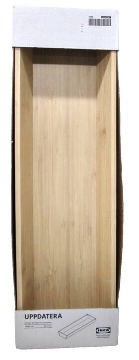 004.913.57 Ikea Brand New Uppdatera Light Bamboo Utensil Tray 6x19 Inch