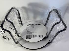 504.861.79 Ikea Uppdatera Anthracite Plate Holders Set Of 2 15-23 Cm And 18-31