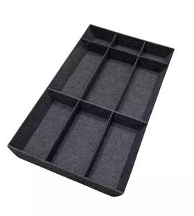 805.441.92 Ikea Nib Uppdatera Felt Drawer Organizer Grey 15 24 Inch New Open Box