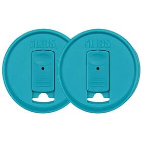 Blu2 Ilids 852738005815 Mason Jar Drink Lid Regular Mouth Usa Made Aqua Blue Pack Of 2