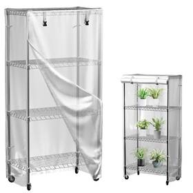 Frosted-501-e Indigotempest9 Frosted Wire Rack Shelf Cover Semi-transparent Dustproof And Waterproof O