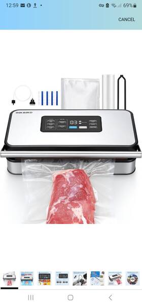 Ink-vs04 Inkbird Commercial Food Vacuum Sealer 6 Modes Removeable Drip Tray Overheat