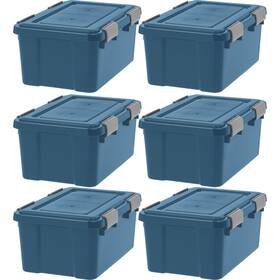 585455 Iris Ohyama Usa Weatherpro 19 Quart Eco-friendly Storage Bins With Lids 6 Pack Bpa-fr 585455 Iris Ohyama Usa Weatherpro 19 Quart Eco-friendly Storage Bins With Lids 6 Pack Bpa-fr