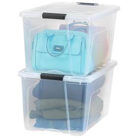 587047 Iris Usa 72 Quart Storage Bins With Lids Stackable Plastic Containers Clear 2 Pk 587047 Iris Usa 72 Quart Storage Bins With Lids Stackable Plastic Containers Clear 2 Pk