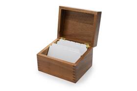 Ironwood Gourmet 735343011344 Acacia Wood Recipe Box With Divider Tabs 2 Compartment Single Ironwood Gourmet 735343011344 Acacia Wood Recipe Box With Divider Tabs 2 Compartment Single