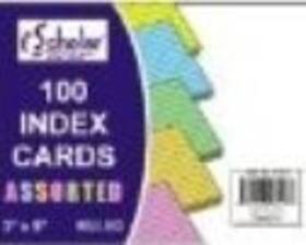 As03516 Ischolar Index Color Cards 3 Inch X5 100 Sheets 3x5ftft Yellow Orange Blue Green Pink