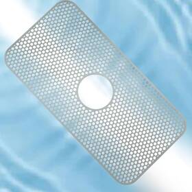 Xw250314-24 Isdvbuy 1 Pack Silicone Sink Mat Center Drain Non-slip Protectors Large Kitchen