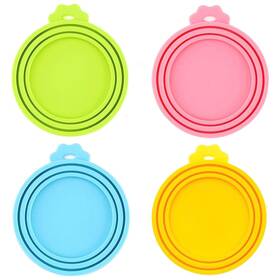 Ivia Pet 682228431851 Food Can Lids 4 Pcs Silicone Covers For Dog And Cat One T Inch