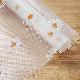 Jacriah 740501584288 Daisy Shelf Liner For Kitchen Cabinets Nonadhesive Drawer Nonslip Refriger